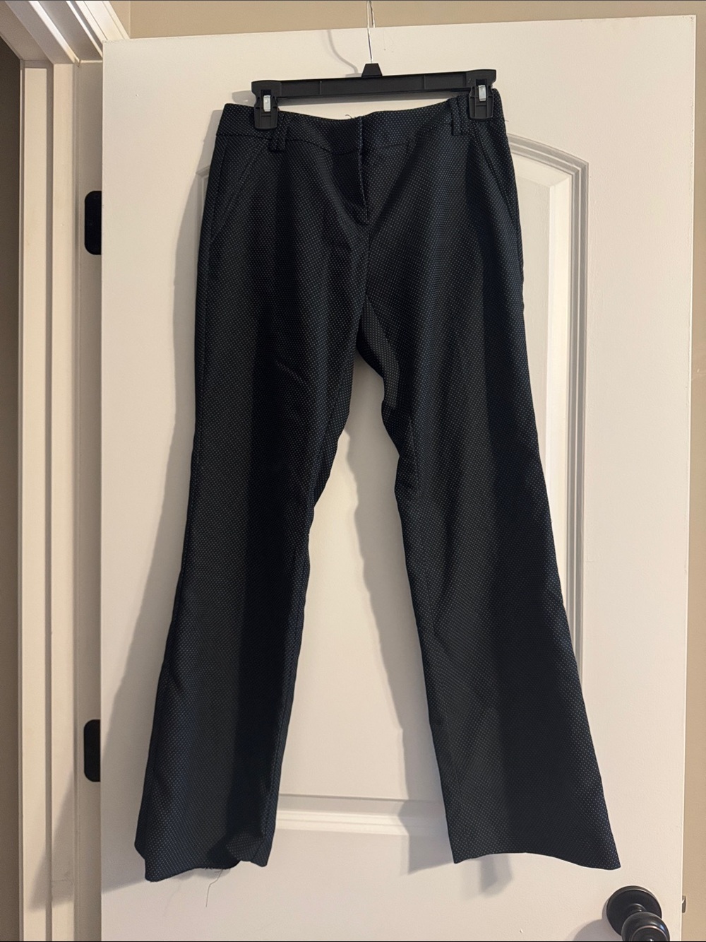 New York & Company Black Textured Dress Pants